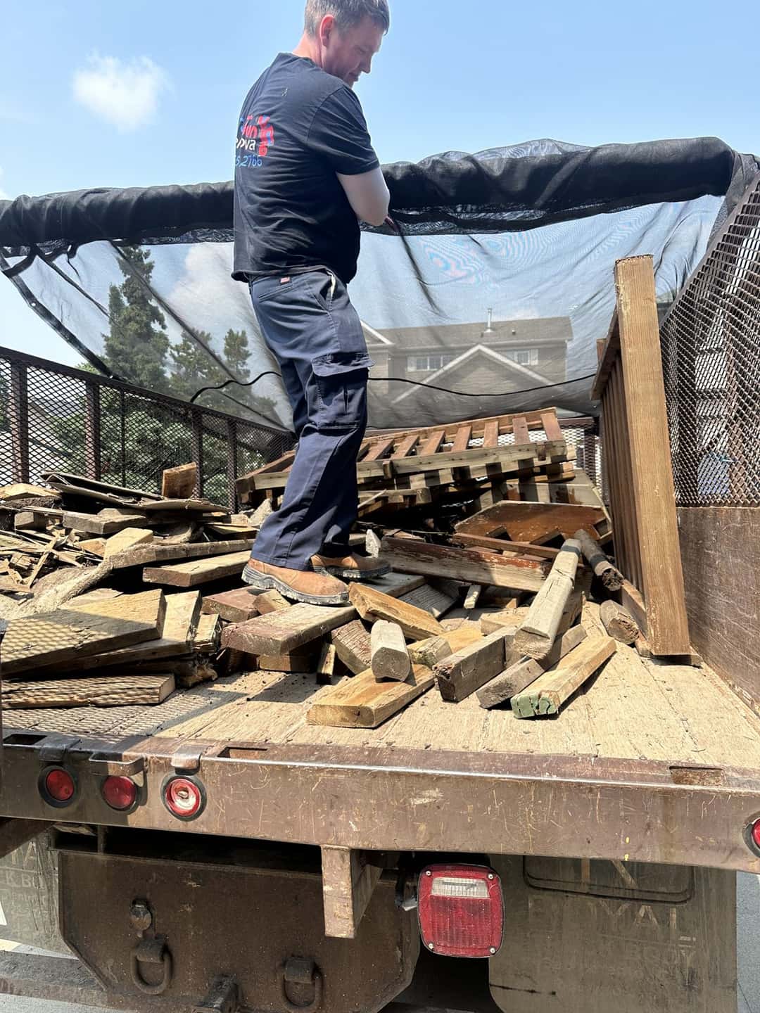 TJ's truck loaded with a junk haul